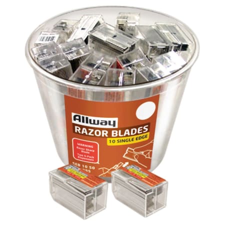 Allway Allway Steel Single Edge Razor Blade 1-9/16 in. L 10 pk SEB10-50